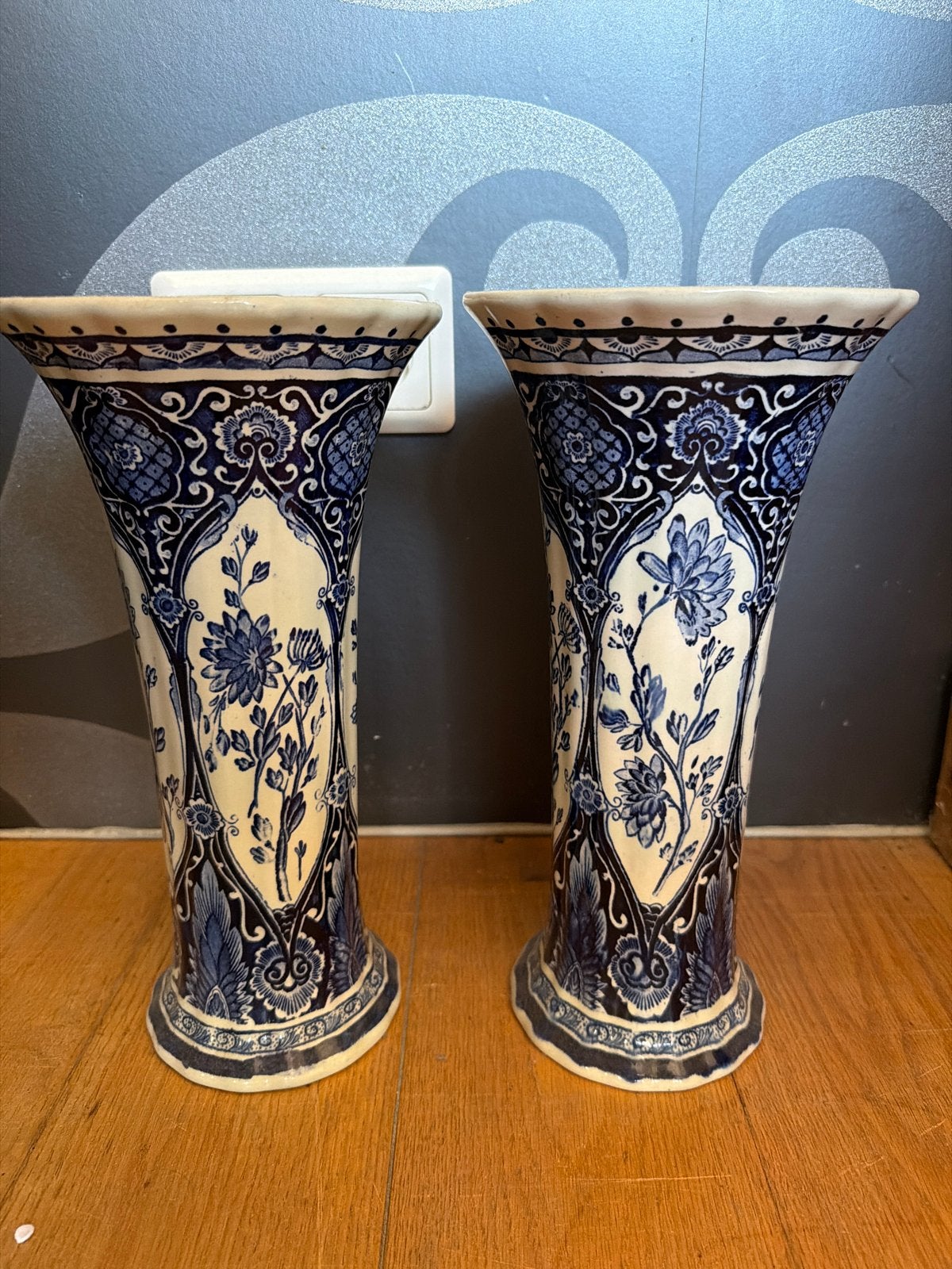 Set van 2 Boch Delfts Holland vazen, Ophalen