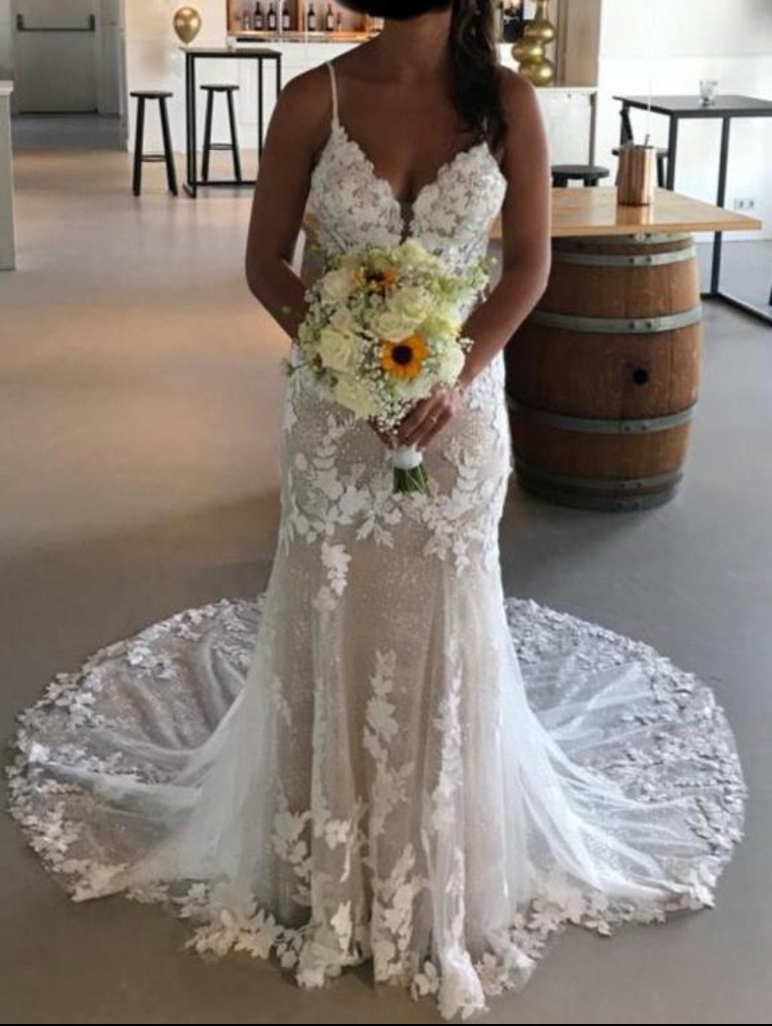 Blue by Enzoani 'Posie' trouwjurk, Ophalen, Gedragen, Wit, Trouwjurk