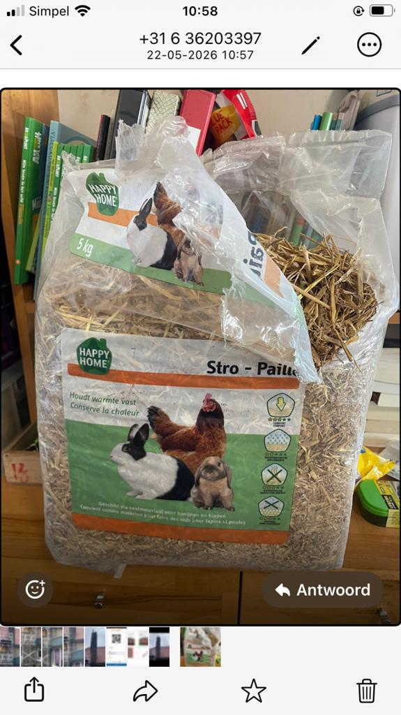 Stro, Ophalen, Zo goed als nieuw