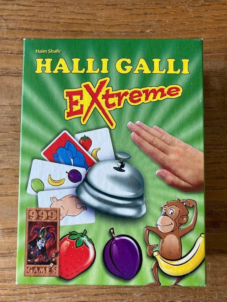 999 Games - Halli Galli Extreme (2-6 spelers, 8+ jaar) zgan, Vijf spelers of meer, Ophalen of Verzenden, Zo goed als nieuw, 999 Games