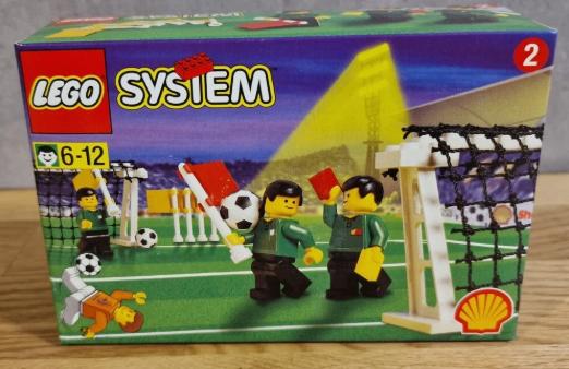 Lego System - 3303 - Voetbaldoel en lijnrechters uit 1998, Kinderen en Baby's, Speelgoed | Duplo en Lego, Gebruikt, Overige thema's