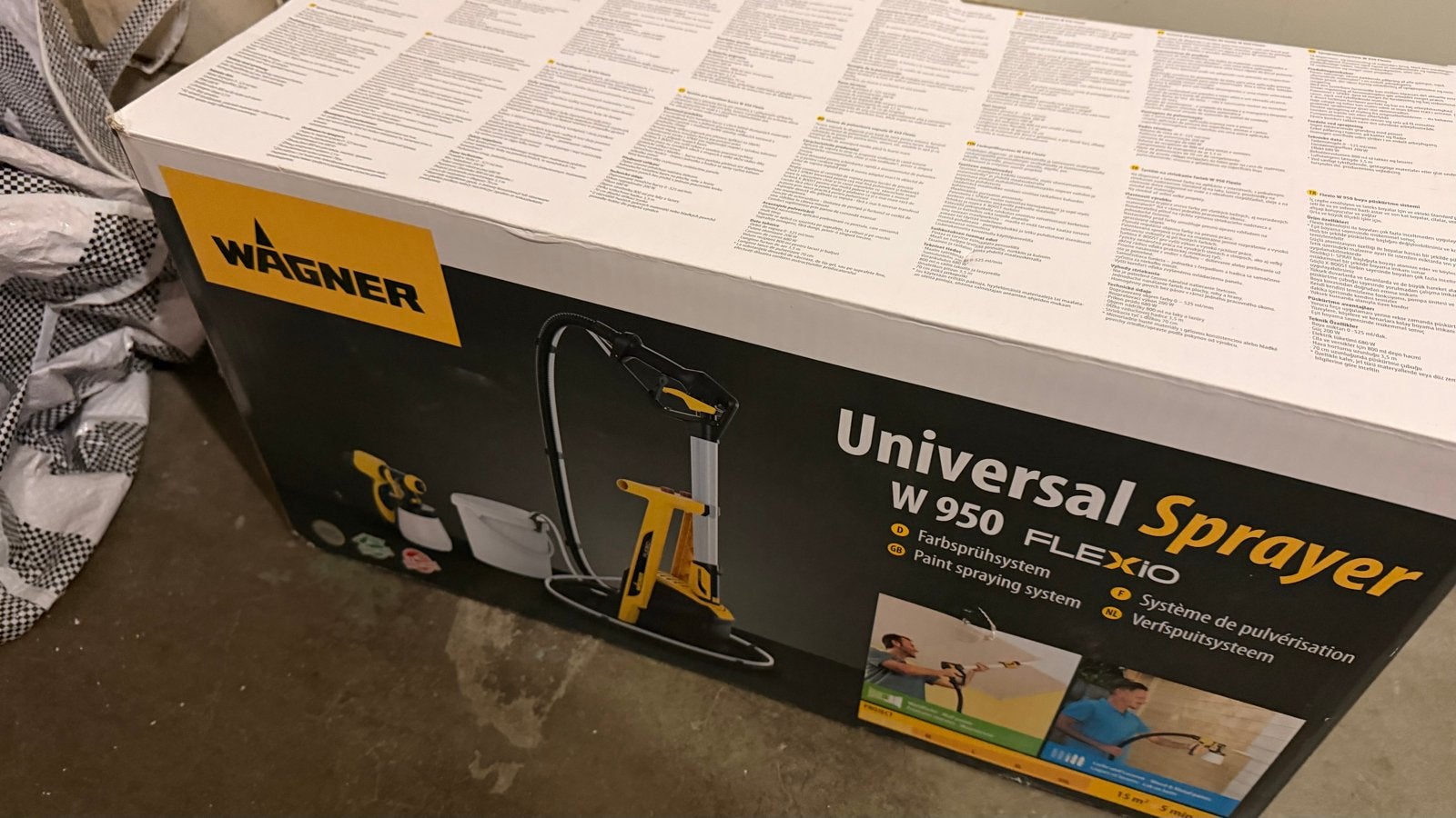 WAGNER Universal Sprayer W 950 FLEXiO Verfspuit, Ophalen, Zo goed als nieuw, Verfspuit of Verfpomp
