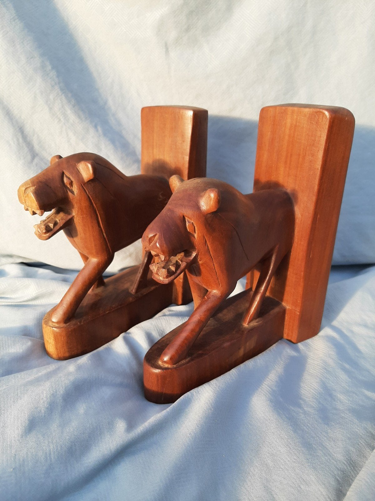 Houten boekensteunen/ dieren, Ophalen of Verzenden