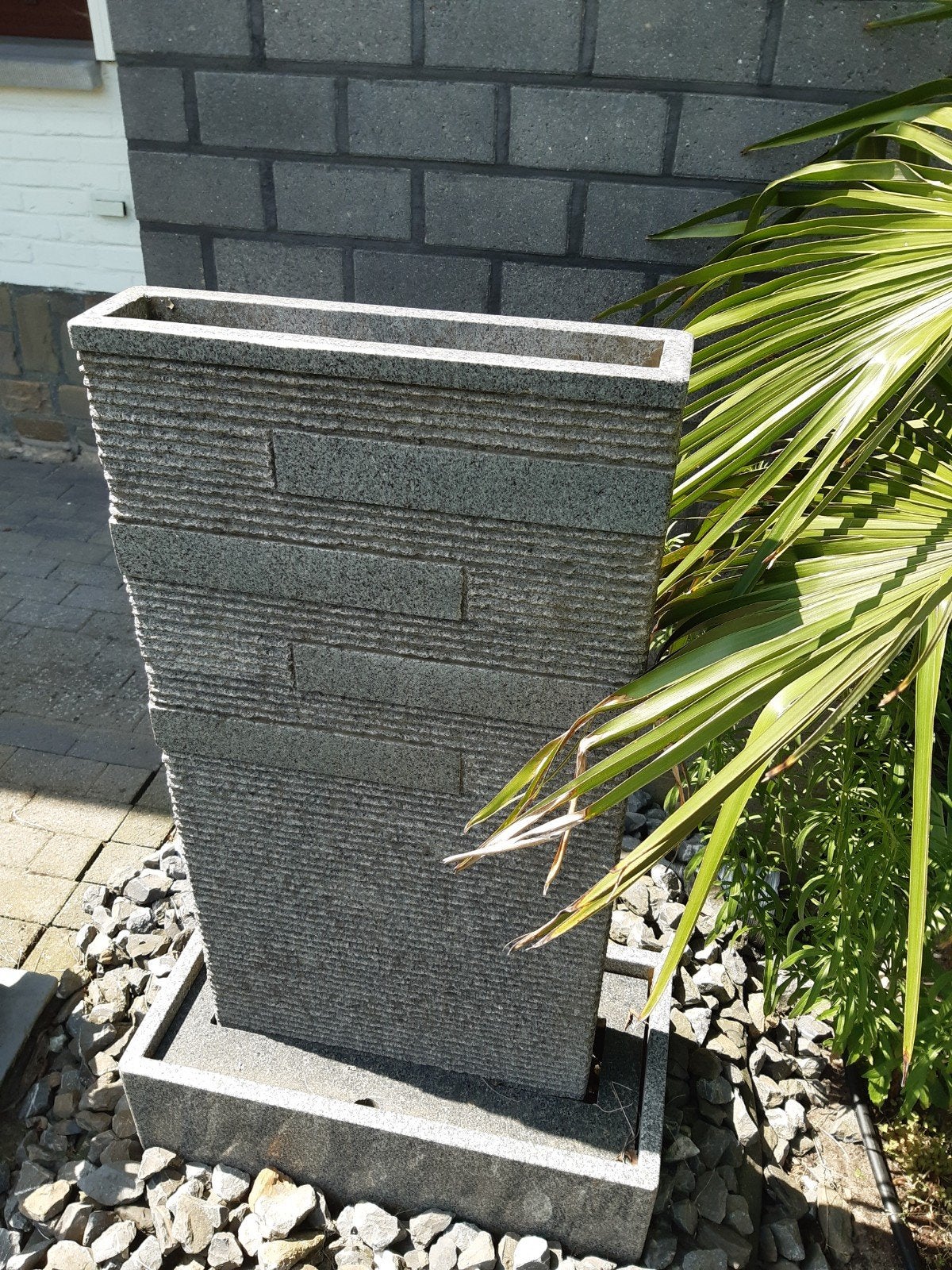 Fontein marmer antraciet, Ophalen, Beton, Fontein