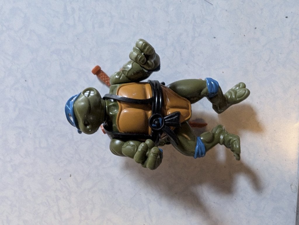 Vintage Teenage Mutant Ninja Turtles - Leonardo, Kinderen en Baby's, Speelgoed | Actiefiguren, Ophalen, Gebruikt