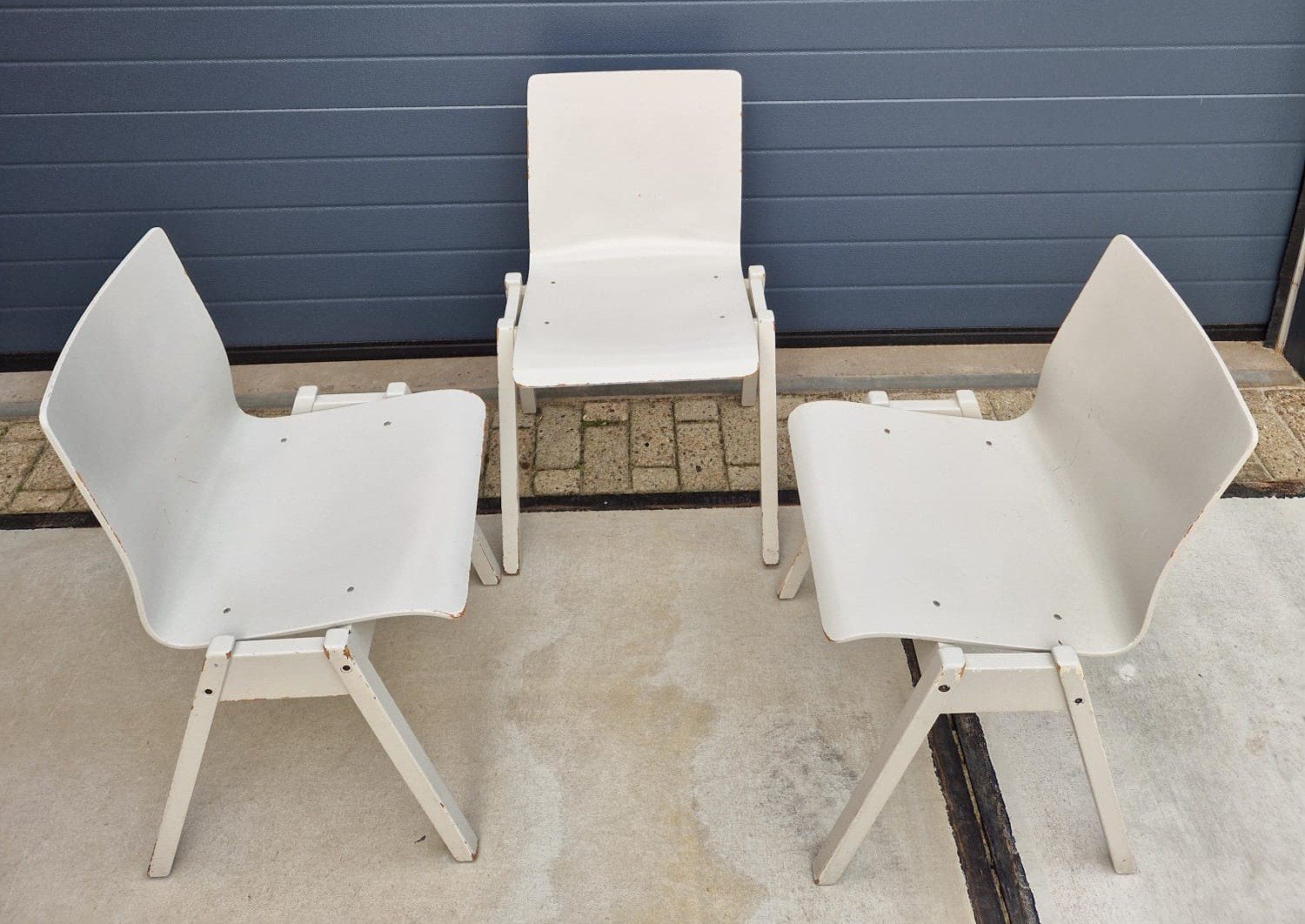 51 x Vintage Deense houten stoelen kantine horeca cafe zaal, Ophalen of Verzenden, Zo goed als nieuw, Bruin, Vijf, Zes of meer stoelen