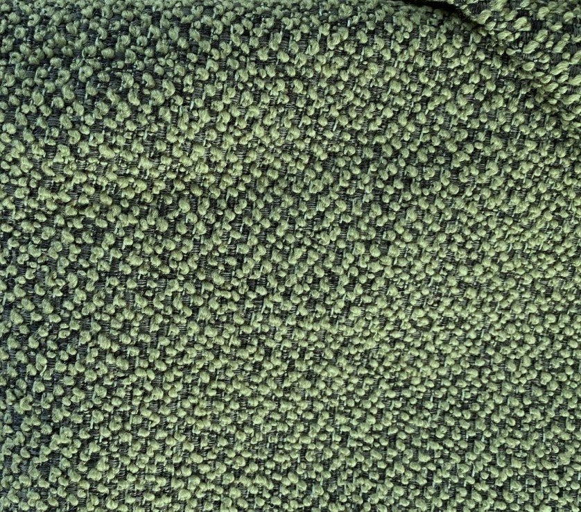 Bouclé meubelstof; groen op donkergrijs; diverse maten, Overige materialen, 120 cm of meer, Ophalen of Verzenden, Groen