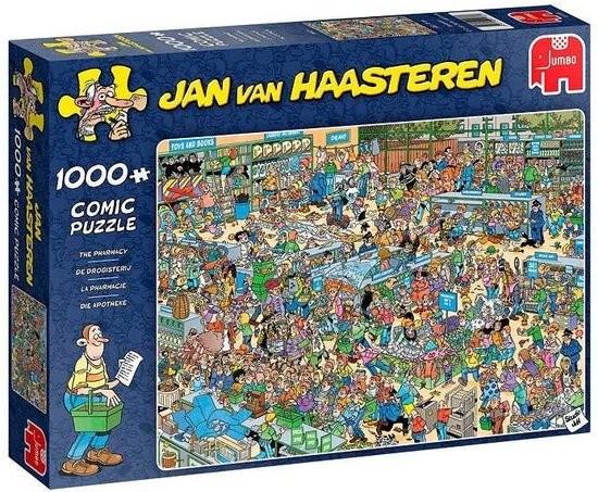 De drogisterij puzzel puzzle Jan van Haasteren, Ophalen of Verzenden, 500 t/m 1500 stukjes, Zo goed als nieuw
