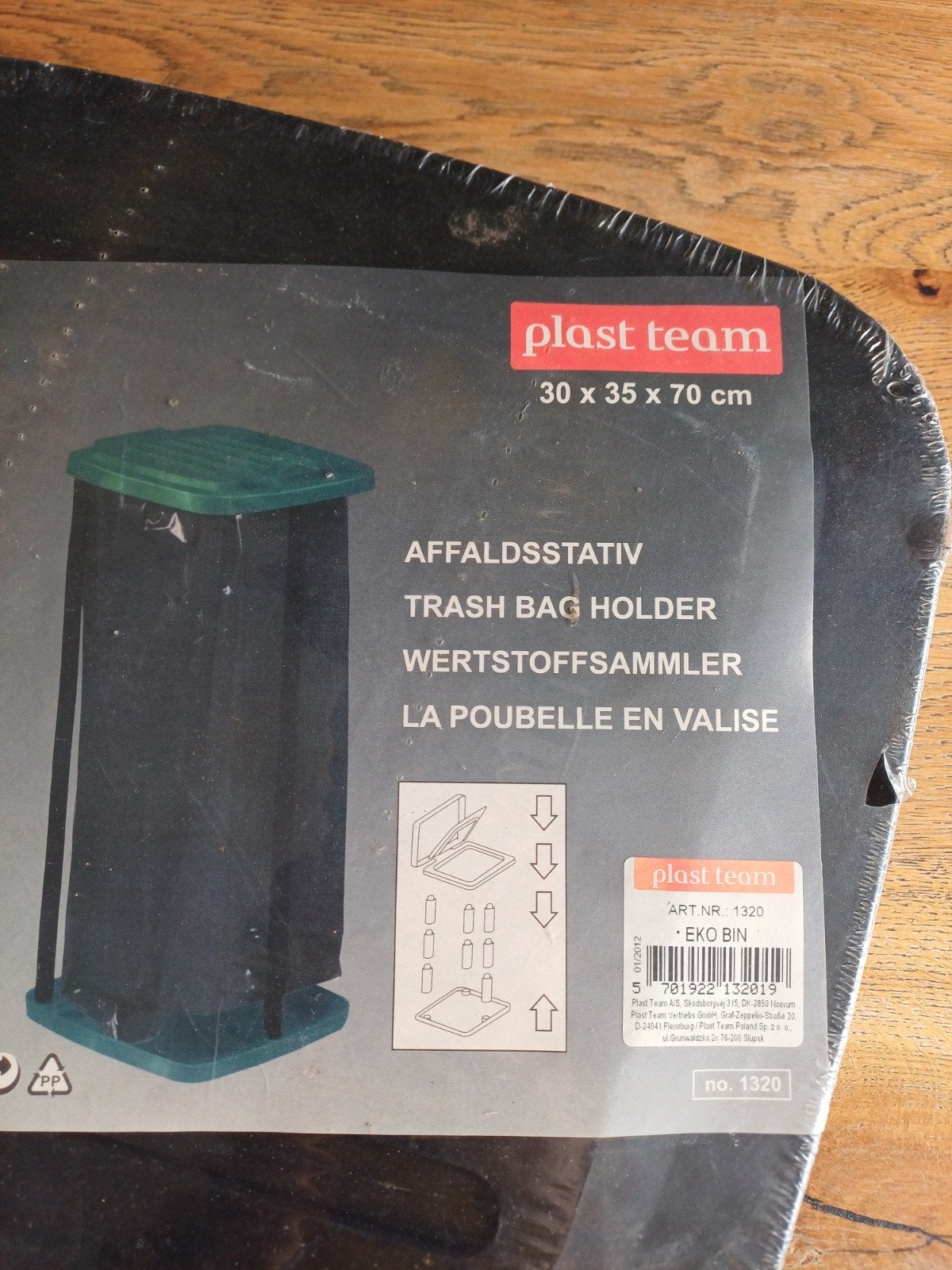 Nieuwe afvalemmer voor camping - Plast Team EKO BIN, Ophalen of Verzenden, Nieuw