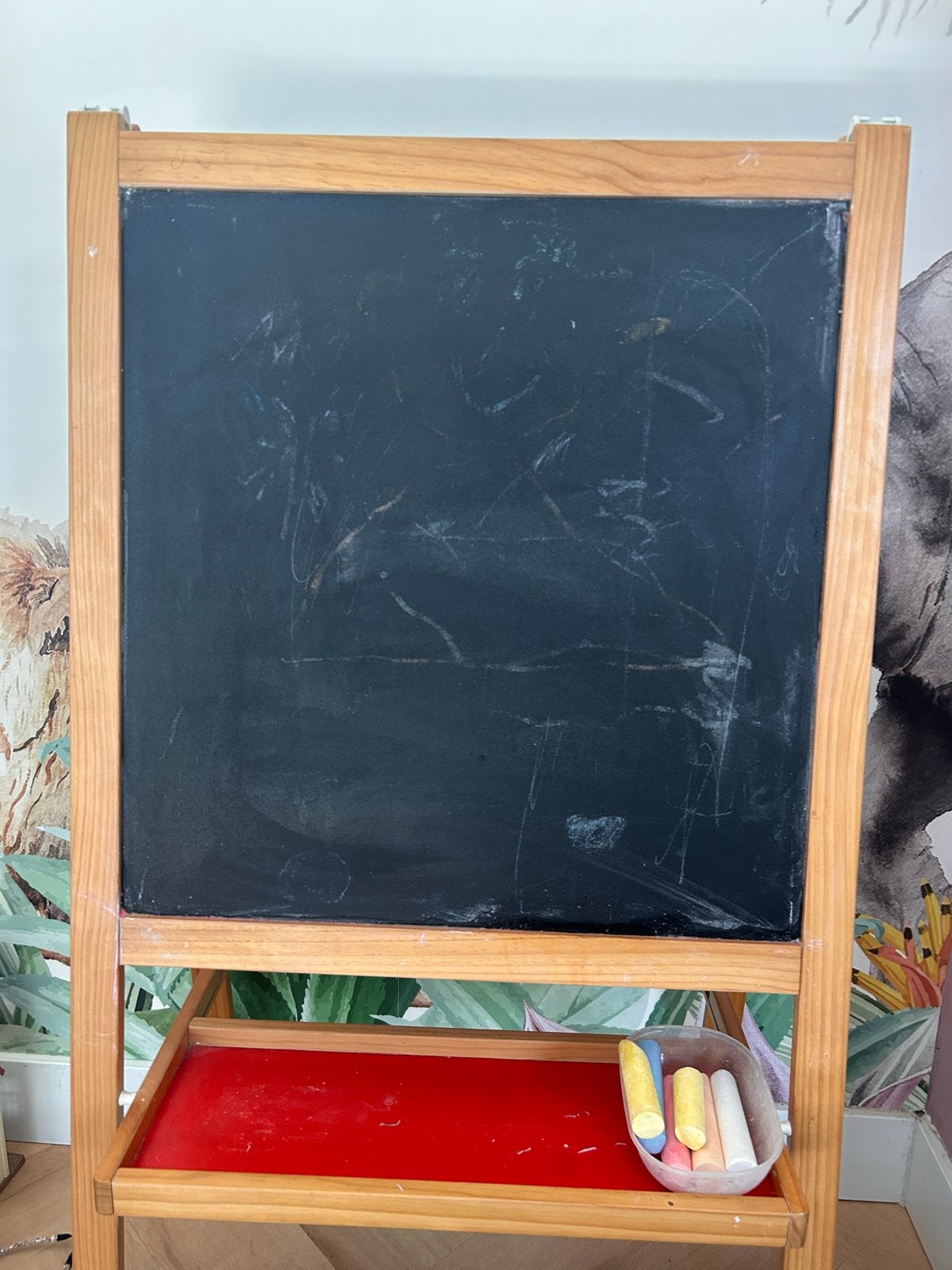 Ikea MÅLA Dubbelzijdig Tekenbord - Krijt & Whiteboard, Ophalen, Gebruikt, Jongen of Meisje