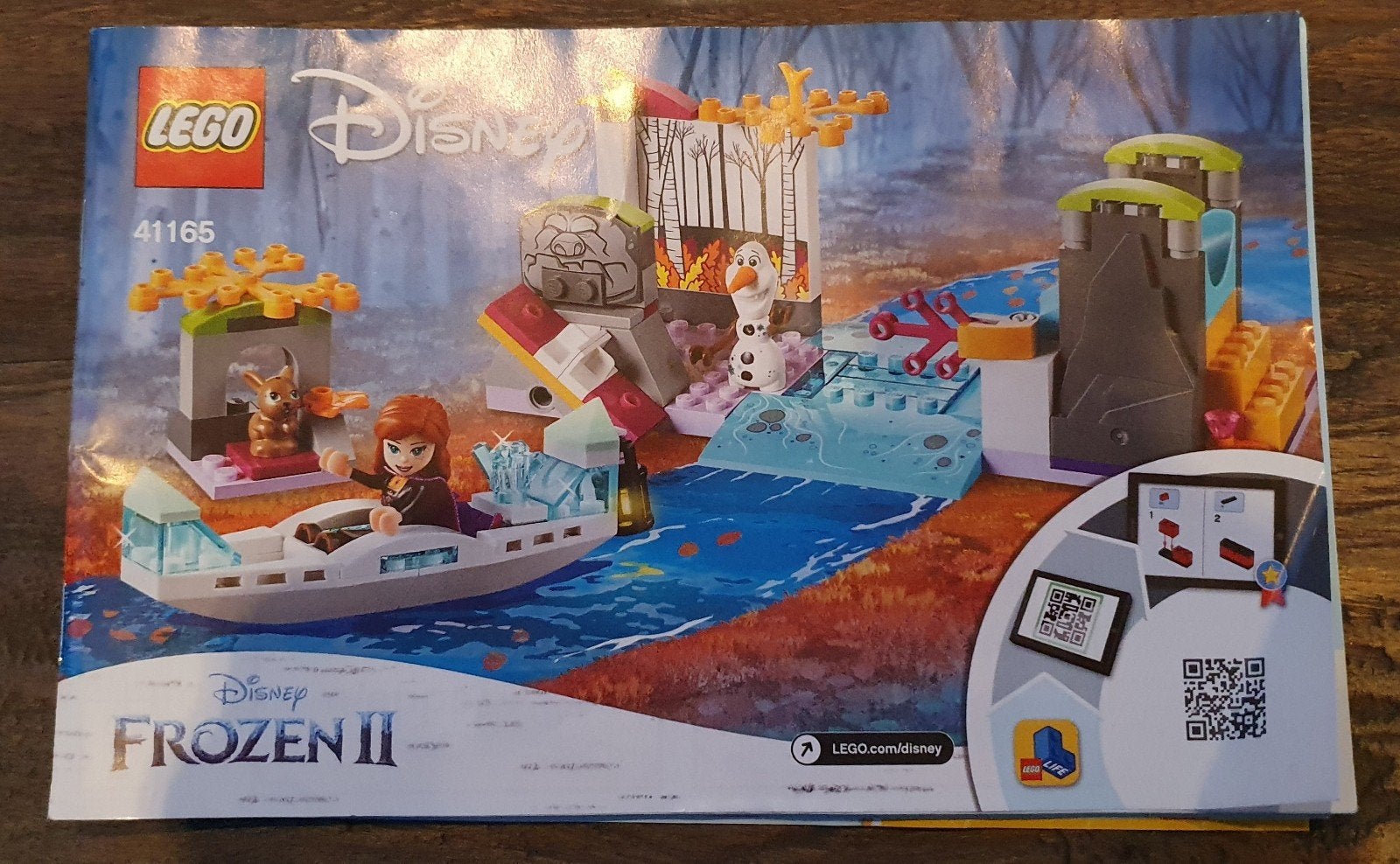 LEGO Disney Frozen II Anna's Kano Avontuur (41165), Ophalen, Zo goed als nieuw, Overige merken