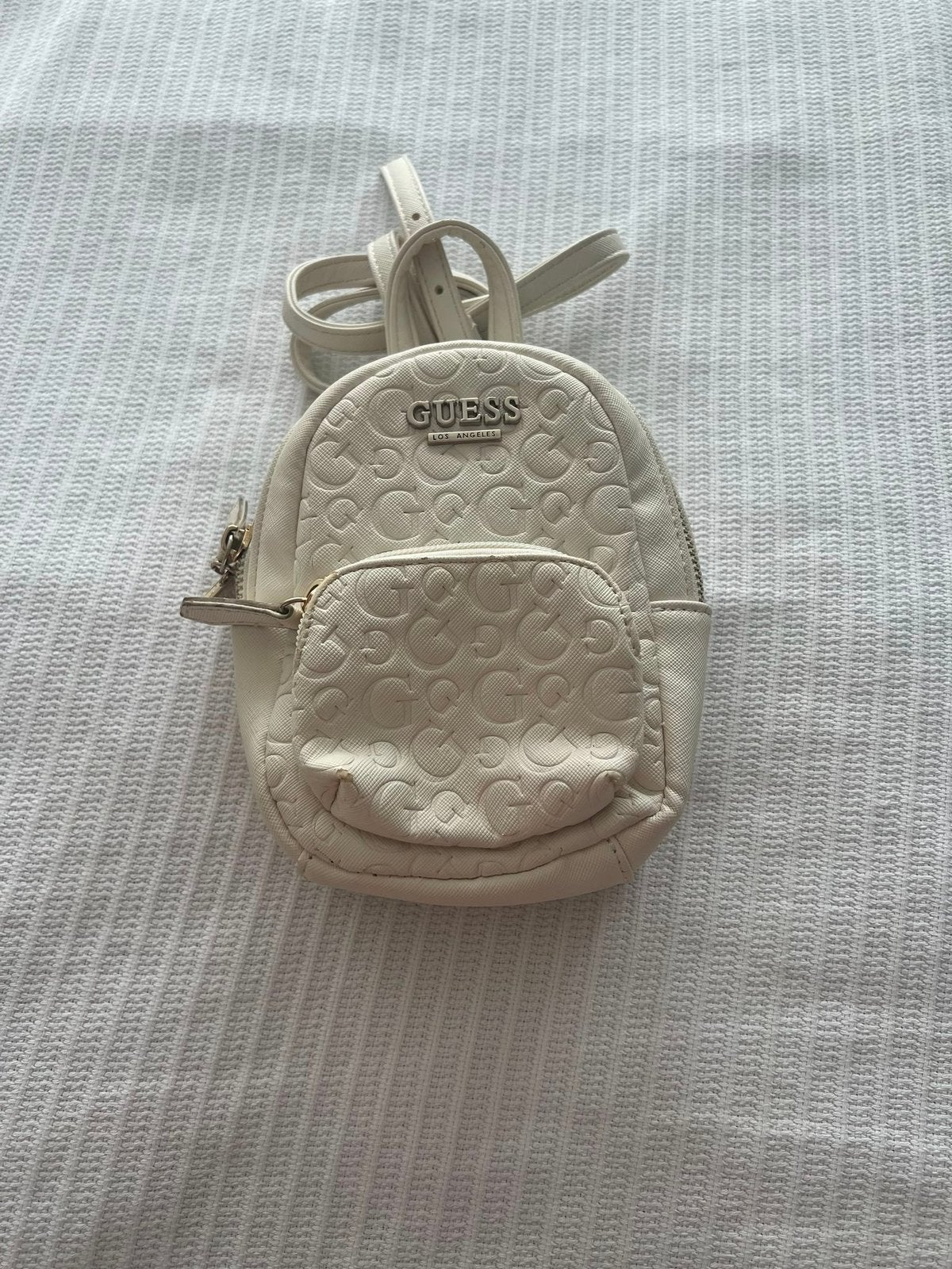 Originele Guess schoudertasje, Ophalen of Verzenden, Zo goed als nieuw, Zilver, Overige materialen