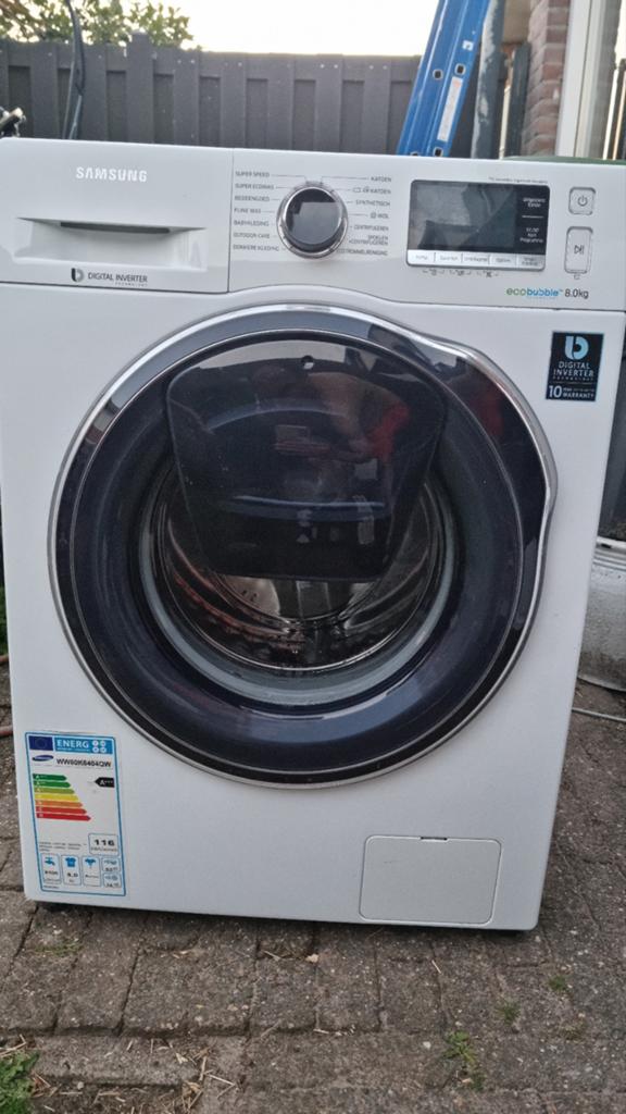 Samsung WW80K6404QW Wasmachine - 8kg, A+++, EcoBubble, Witgoed en Apparatuur, Wasmachines, Ophalen, 1200 tot 1600 toeren, 8 tot 10 kg
