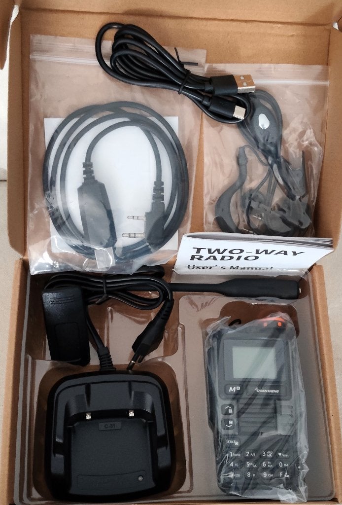 UV-K6 Quansheng Walkie Talkie, Ophalen of Verzenden, Nieuw, Portofoon of Walkie-talkie, Met broekklem