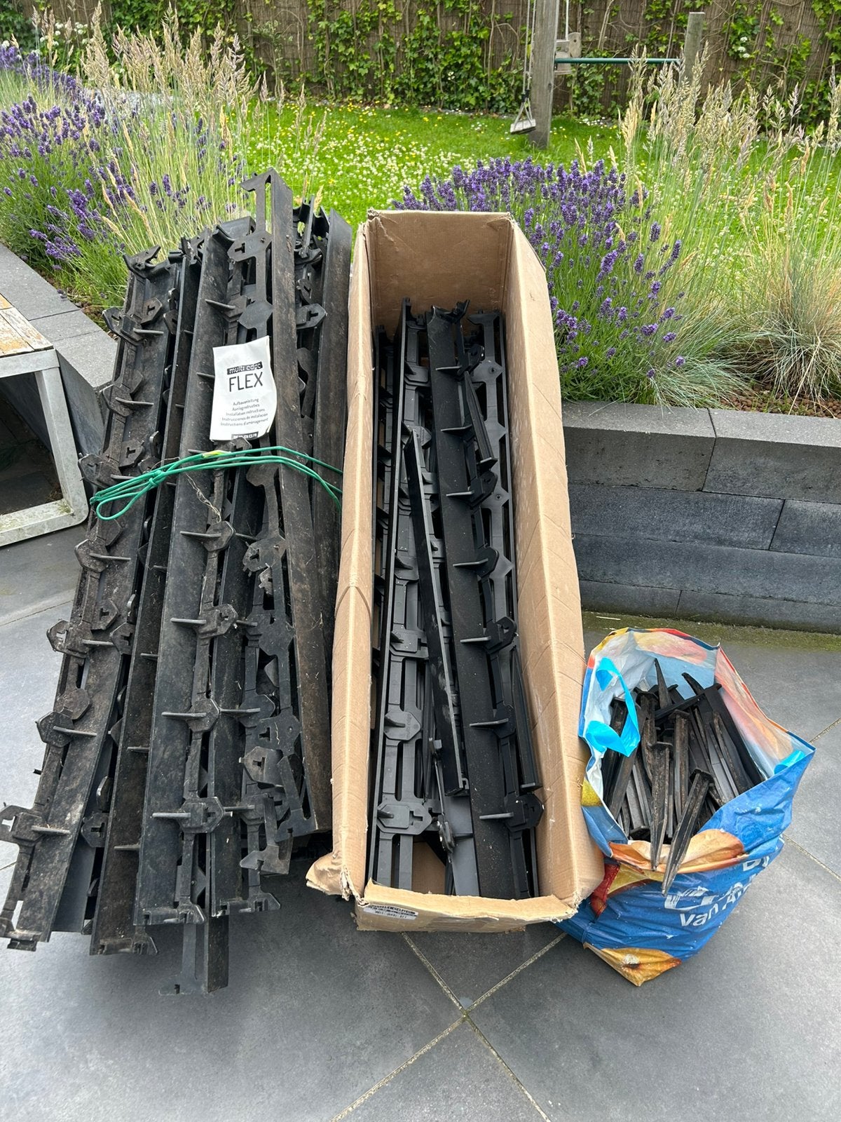 58x Multi Edge Flex 5,5cm kunststof borderranden, Ophalen, Kunststof, Gebruikt, 100 tot 200 cm