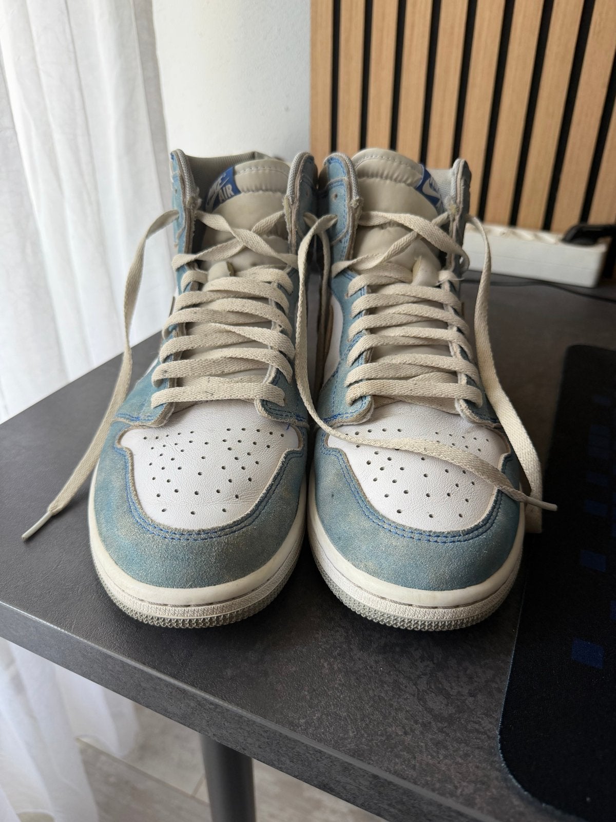 Nike Air Jordan 1 Retro Royal Blue M45, Kleding | Heren, Schoenen, Ophalen of Verzenden, Gedragen, Blauw, Sneakers of Gympen