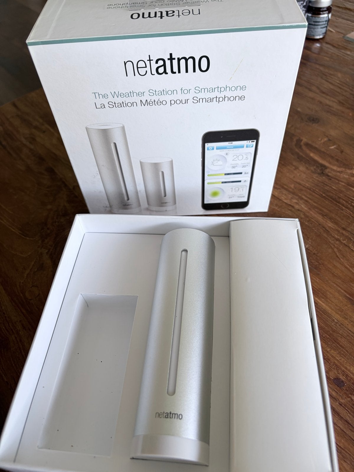 Netatmo Weerstation voor Smartphone, Ophalen of Verzenden, Zo goed als nieuw, Weerstation