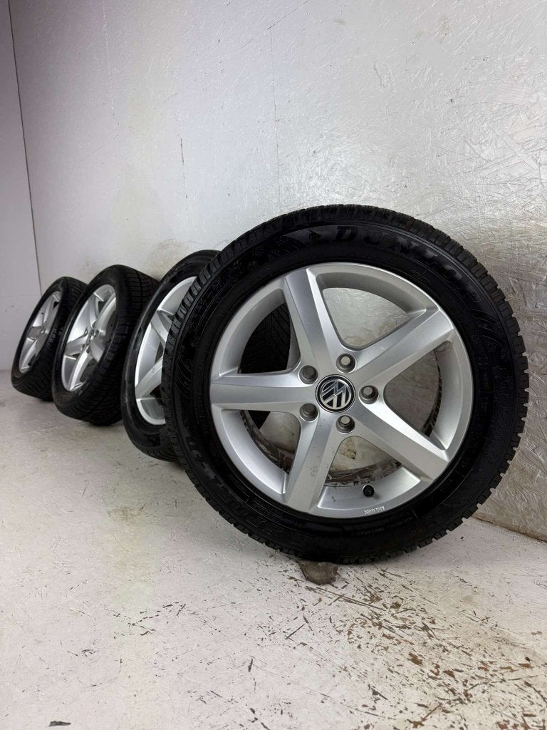Originele Volkswagen Golf Caddy velg 16" 5x112 Aspen winter, Niet ingevuld, Gebruikt, 16 inch, Banden en Velgen