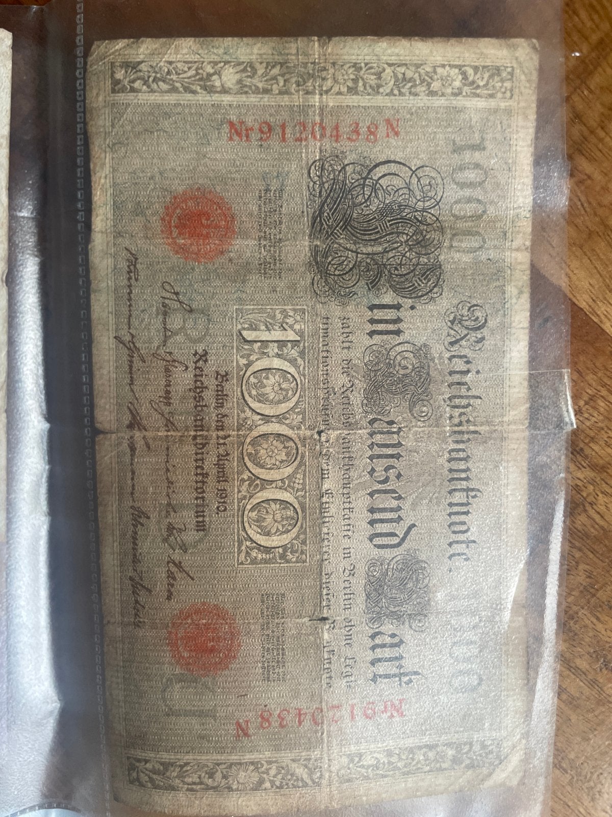 Historisch 1000 Mark biljet uit 1910 - Duitsland, Ophalen of Verzenden, Overige landen, Los biljet