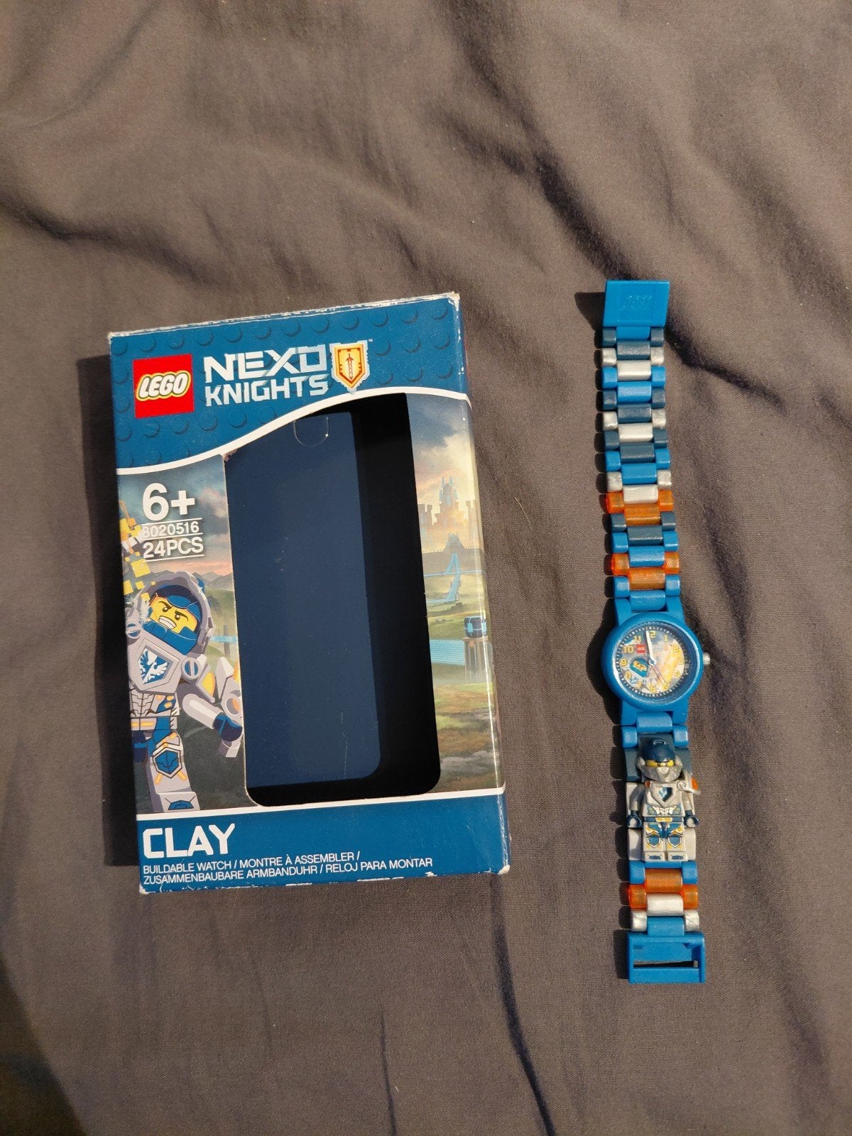 Lego Nexo Knights Clay bouwbaar horloge, Overige thema's, Lego, Ophalen of Verzenden, Zo goed als nieuw