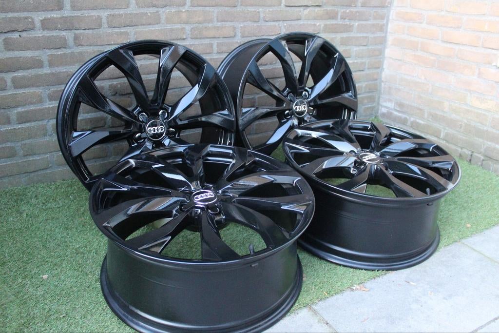 Audi A6 velgen origineel 20 inch 5x112 S-line Zwart A4 Q5, Auto-onderdelen, Banden en Velgen, Gebruikt, Velg(en), Ophalen of Verzenden