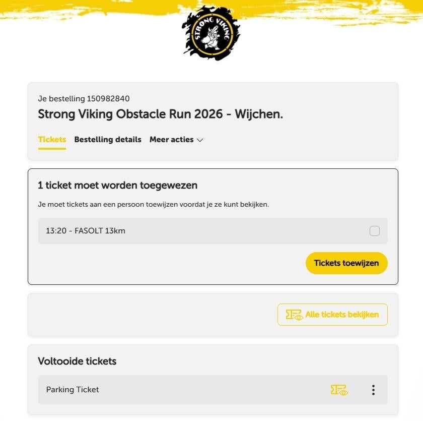 Ticket 13km Strong Viking Obstacle Run @ Wijchen, 12 juni 26, Eén persoon, Juni