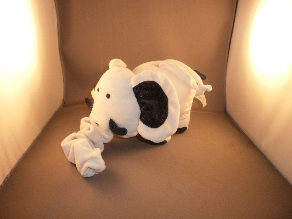 Tiamo olifant wit donker blauw speeldoos in lijf 20 cm, Ophalen of Verzenden, Zo goed als nieuw, Middelgroot (20 tot 80 cm), Meerkleurig