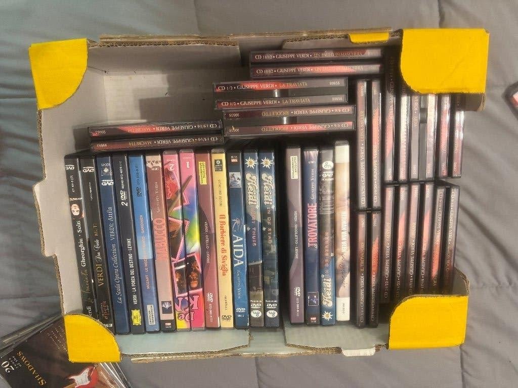 Doos vol DVD en CD (opera), Alle leeftijden, Ophalen, Gebruikt, Stand-up of Theatershow