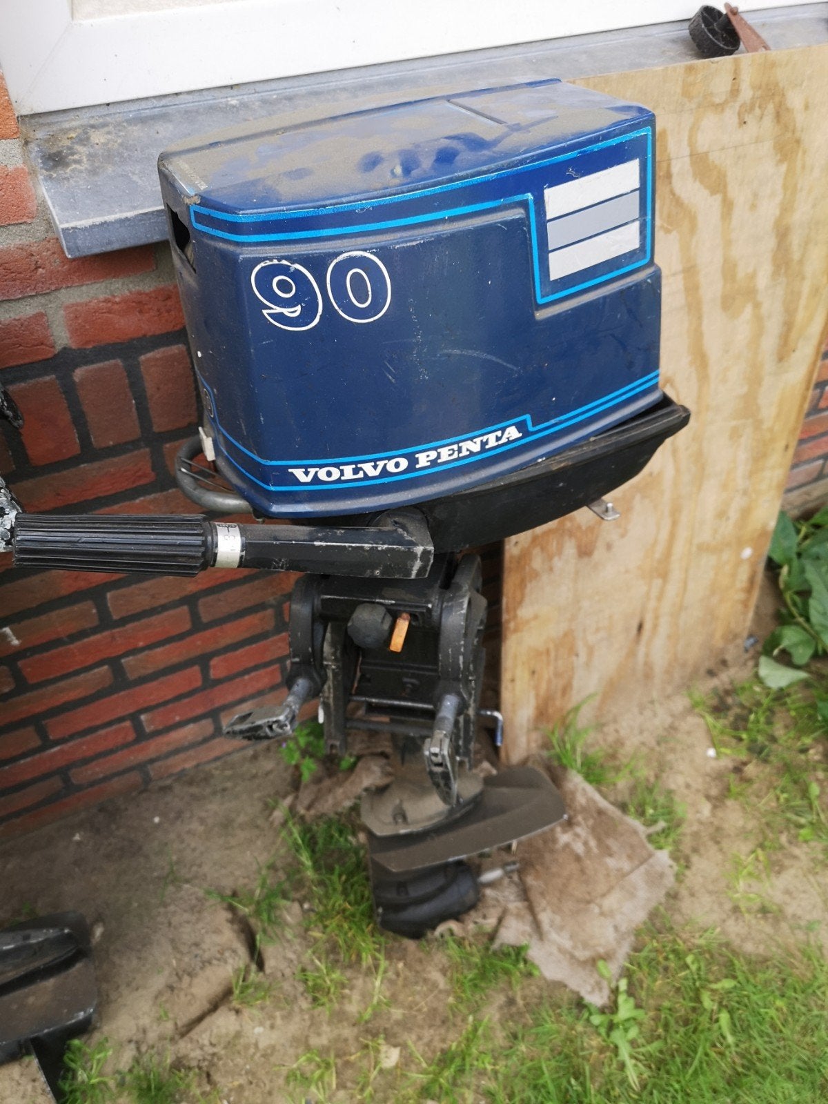 Oude Volvo Penta 9pk buitenboordmotor voor onderdelen/opknap, Ophalen, Gebruikt