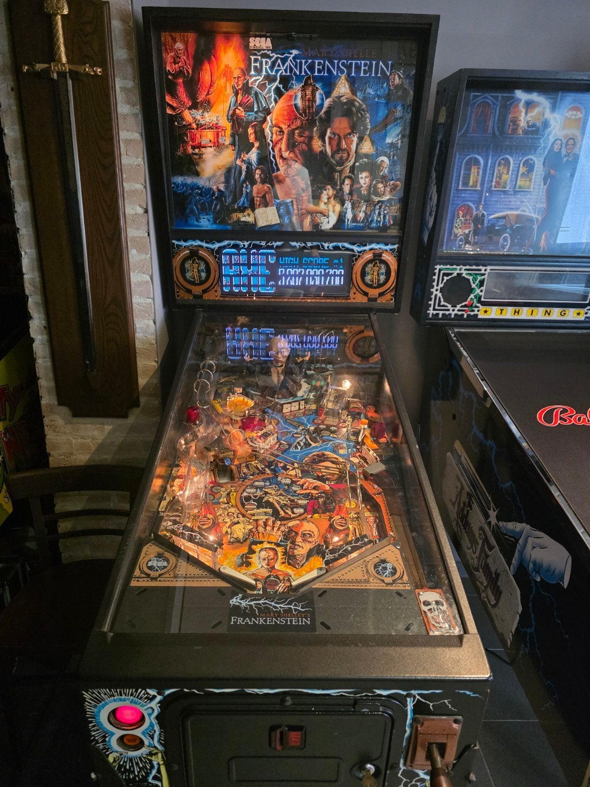 Frankenstein Flipperkast, Verzamelen, Ophalen, Dot-matrix, Flipperkast, Sega