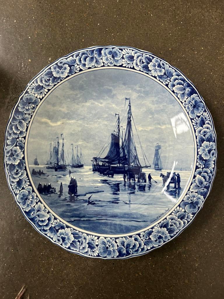 Origineel Delftsblauw Handwerk Dekor No. 003.35 H.W. Mesdag, Ophalen of Verzenden
