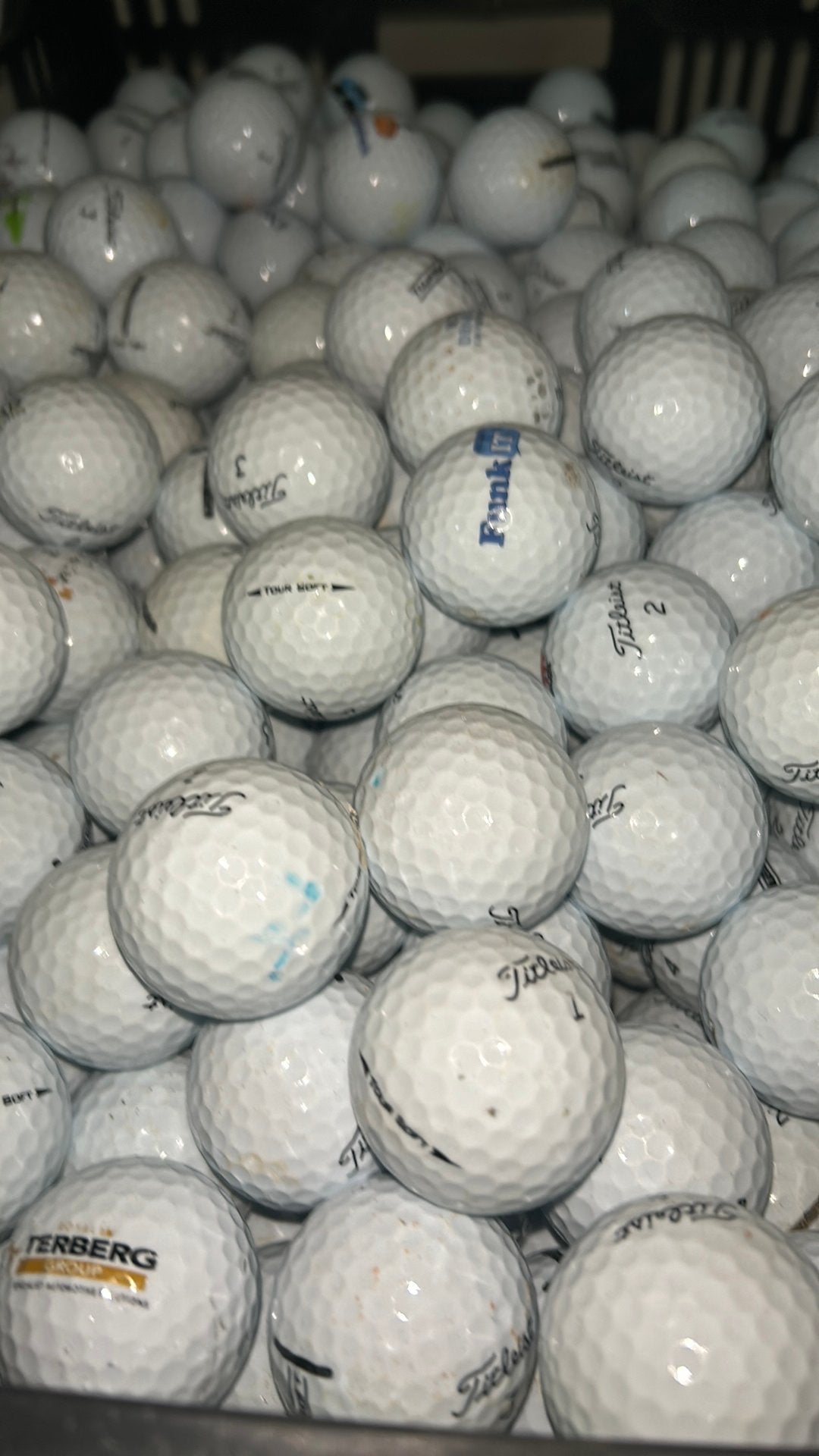 Titleist tour soft golfballen 50 stuks, Ophalen of Verzenden, Zo goed als nieuw, Bal(len)