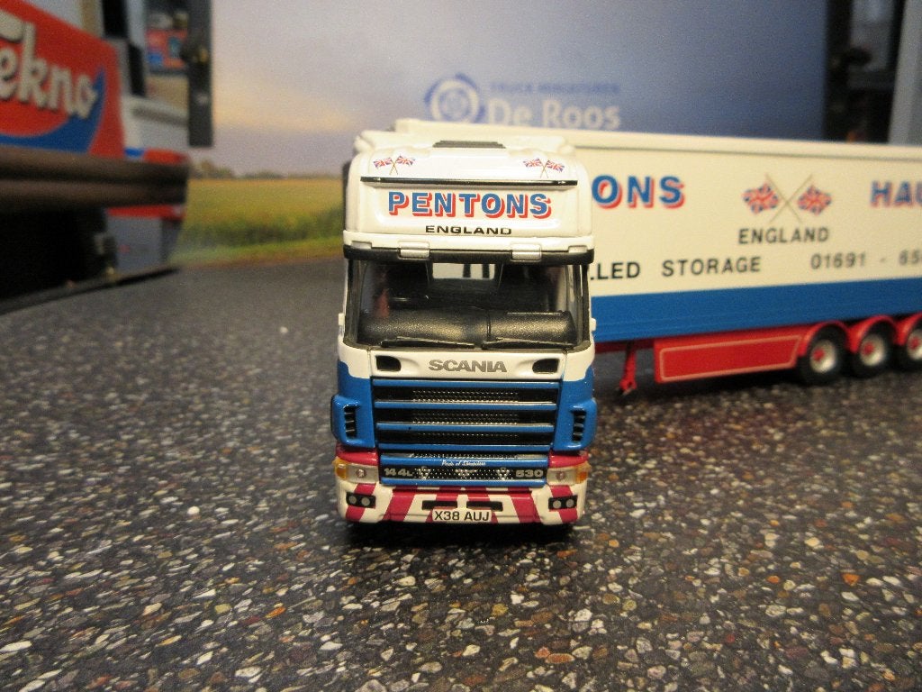Corgi Scania 164 Pentos Haulage met certificaat, Ophalen of Verzenden, Zo goed als nieuw, Bus of Vrachtwagen, Corgi