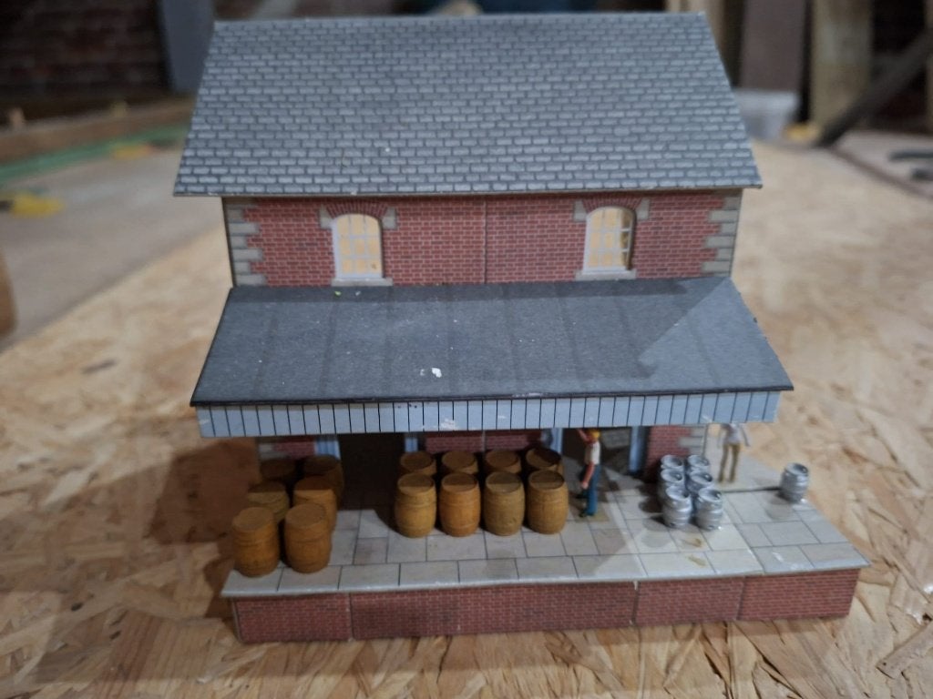 modelbouw huisjes voor treinbaan, Overige merken, Gebruikt, Gelijkstroom of Wisselstroom, Brug, Tunnel of Gebouw