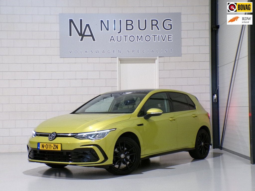 Volkswagen Golf 1.5 TSI 150PK Highline Business R "Automaat", Auto's, Volkswagen, Euro 6, 4 cilinders, 150 pk, Geel