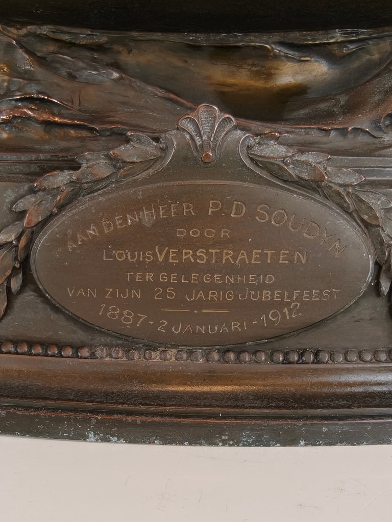 Zeldzaam Messing Zeilschip – Ondertekend en Gemaakt in 1912, Schaalmodel, Zeilboot, Nieuw, Ophalen of Verzenden