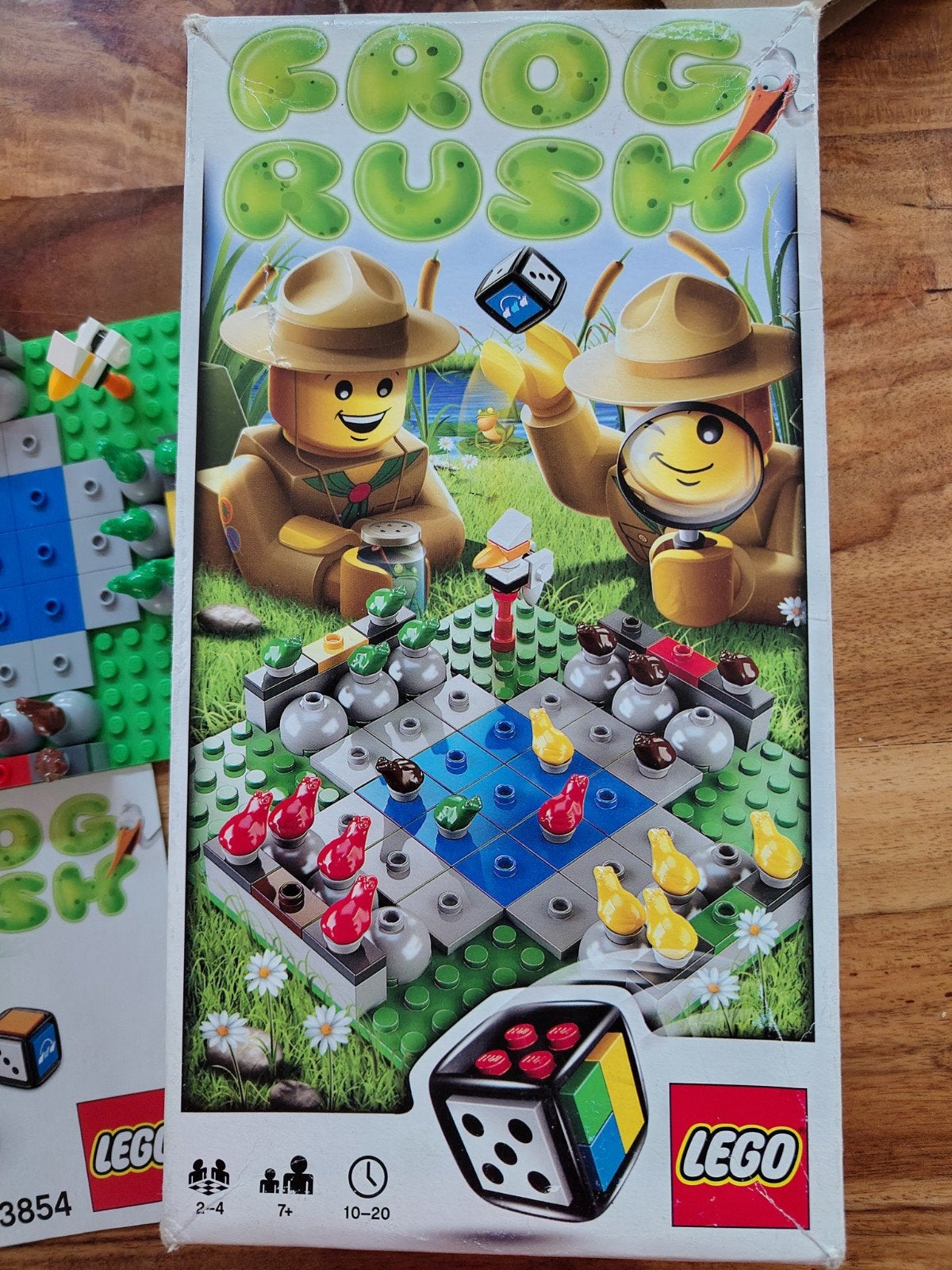 LEGO Frog Rush Game 3854 - Compleet met boekje en doos, Ophalen of Verzenden, Zo goed als nieuw, Overige merken