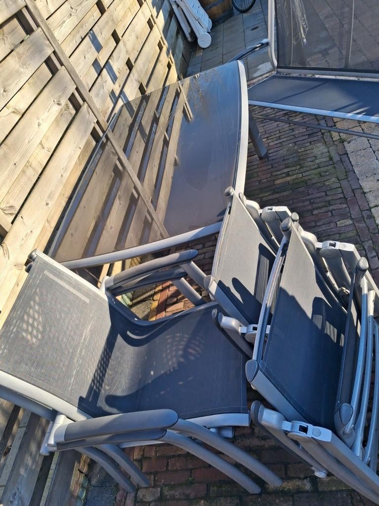 Kettler Advangarde Tuinset met metalen tafel en bank, Ophalen of Verzenden
