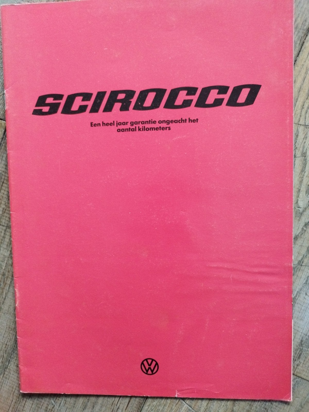 Volkswagen Scirocco Brochure 1976 - Nederlands, Boeken, Auto's | Folders en Tijdschriften, Gelezen, Volkswagen, Ophalen of Verzenden