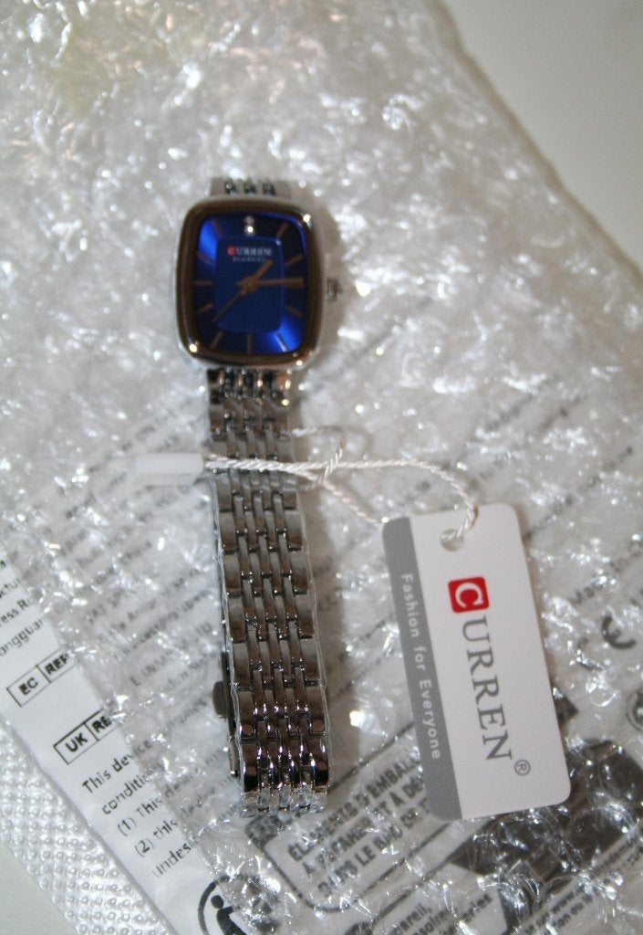 CURREN zilverkleurig horloges mineral glas roestvrij staal, Overige merken, Staal, Staal, Verzenden