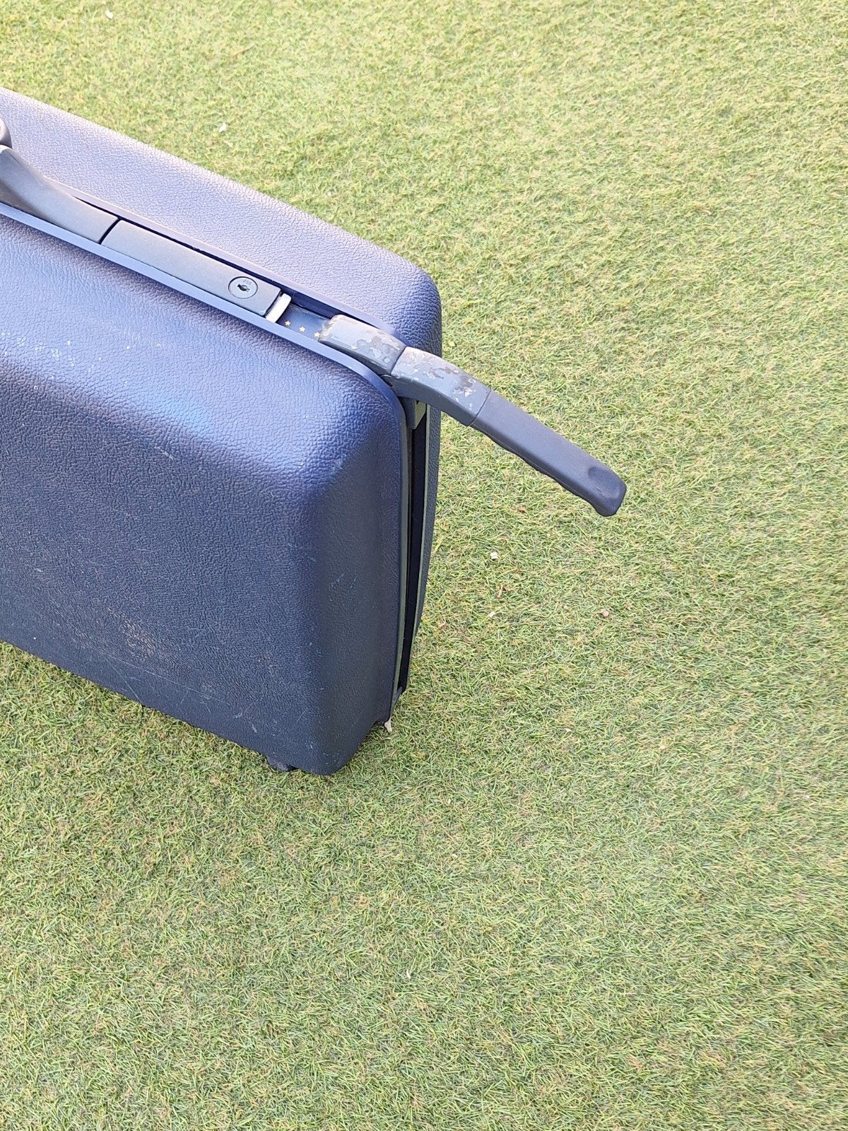 Samsonite koffer blauw, Gebruikt, Hard kunststof, Wieltjes, Ophalen