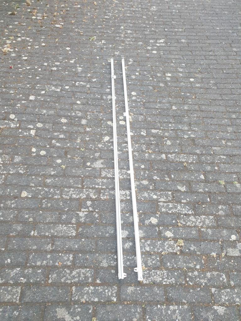 Te koop gordijnrails, Gebruikt, Wit, 150 tot 200 cm, Ophalen of Verzenden