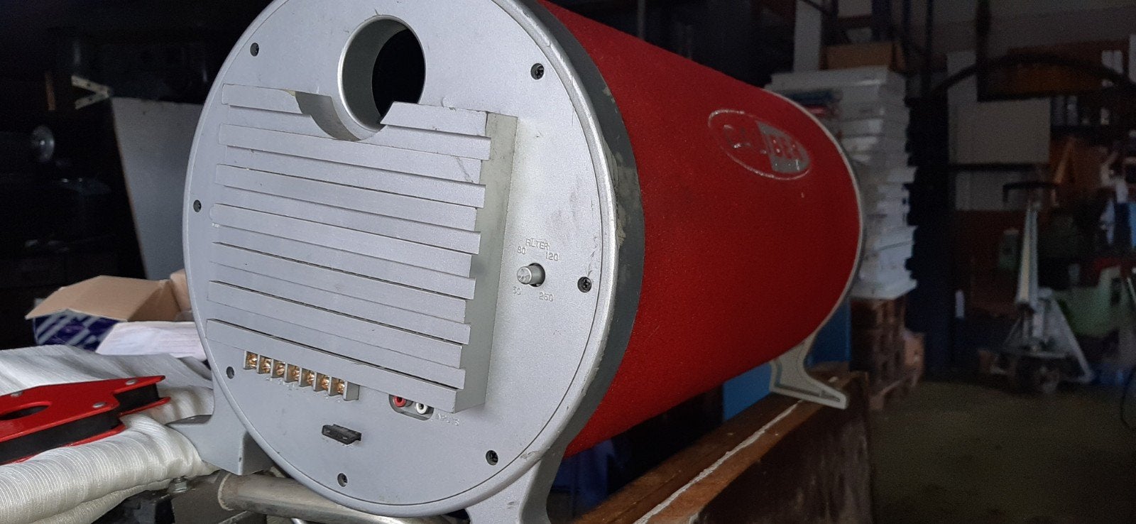Auto speakers., Gebruikt, Subwoofer, 60 tot 120 watt, Geschikt voor surround/home cinema