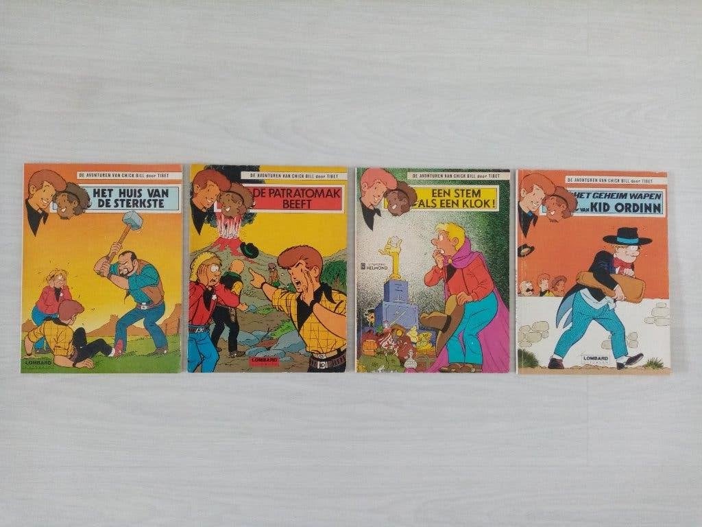 9 x Chick Bill, Boeken, Meerdere stripboeken, Ophalen of Verzenden, Gelezen, Tibet