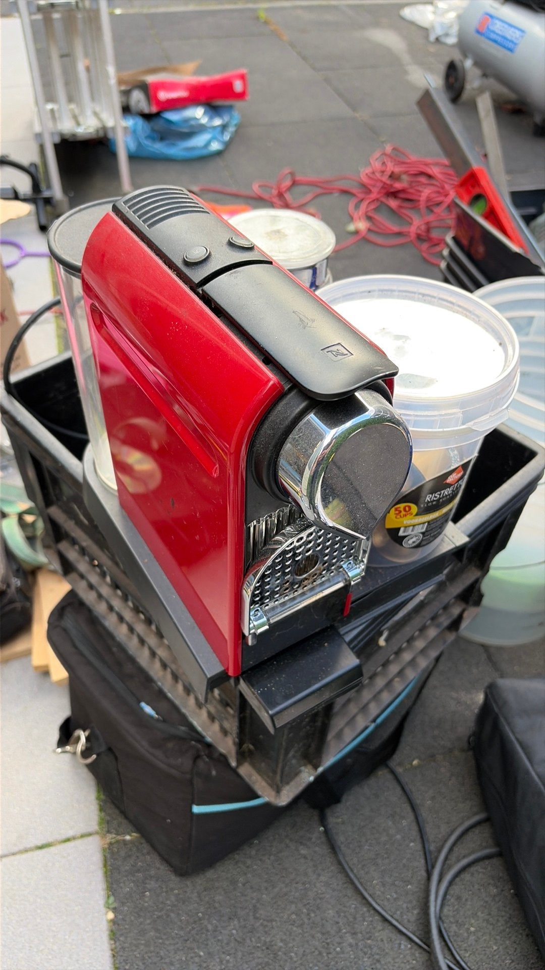 Nespresso incl melk opschuimer, Ophalen, Gebruikt, 1 kopje, Combi