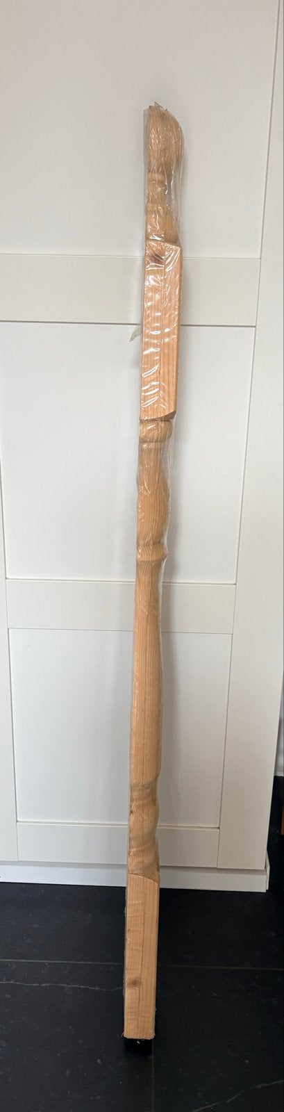 Nieuwe Vuren Eindbaluster - 90 mm x 120 cm, Doe-het-zelf en Verbouw, Ophalen, Nieuw, 50 mm of meer, Balk
