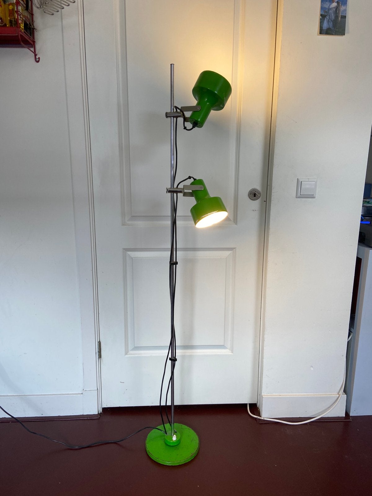 vintage staande lamp 70s, Ophalen, Gebruikt, 150 tot 200 cm