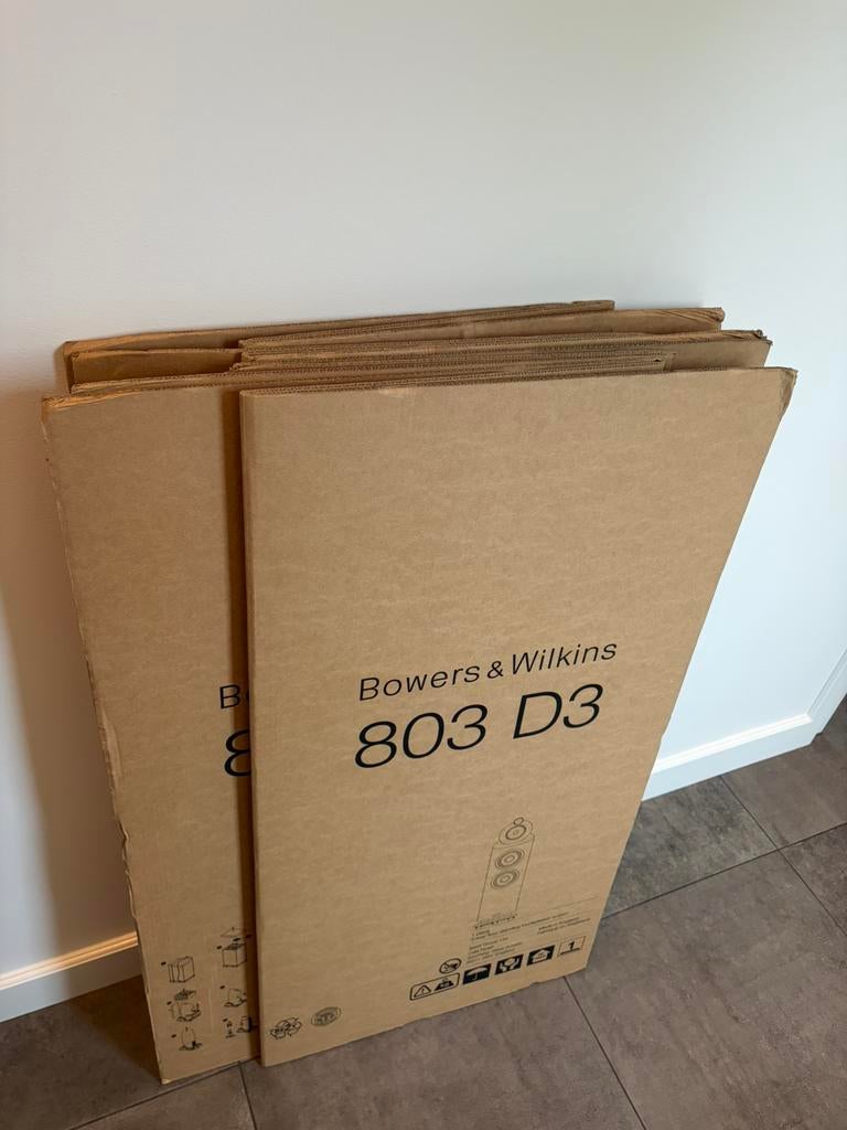 B&W 803d3 dozen Bowers & Wilkens 803 D3, Ophalen, Zo goed als nieuw, Bowers & Wilkins (B&W), 120 watt of meer