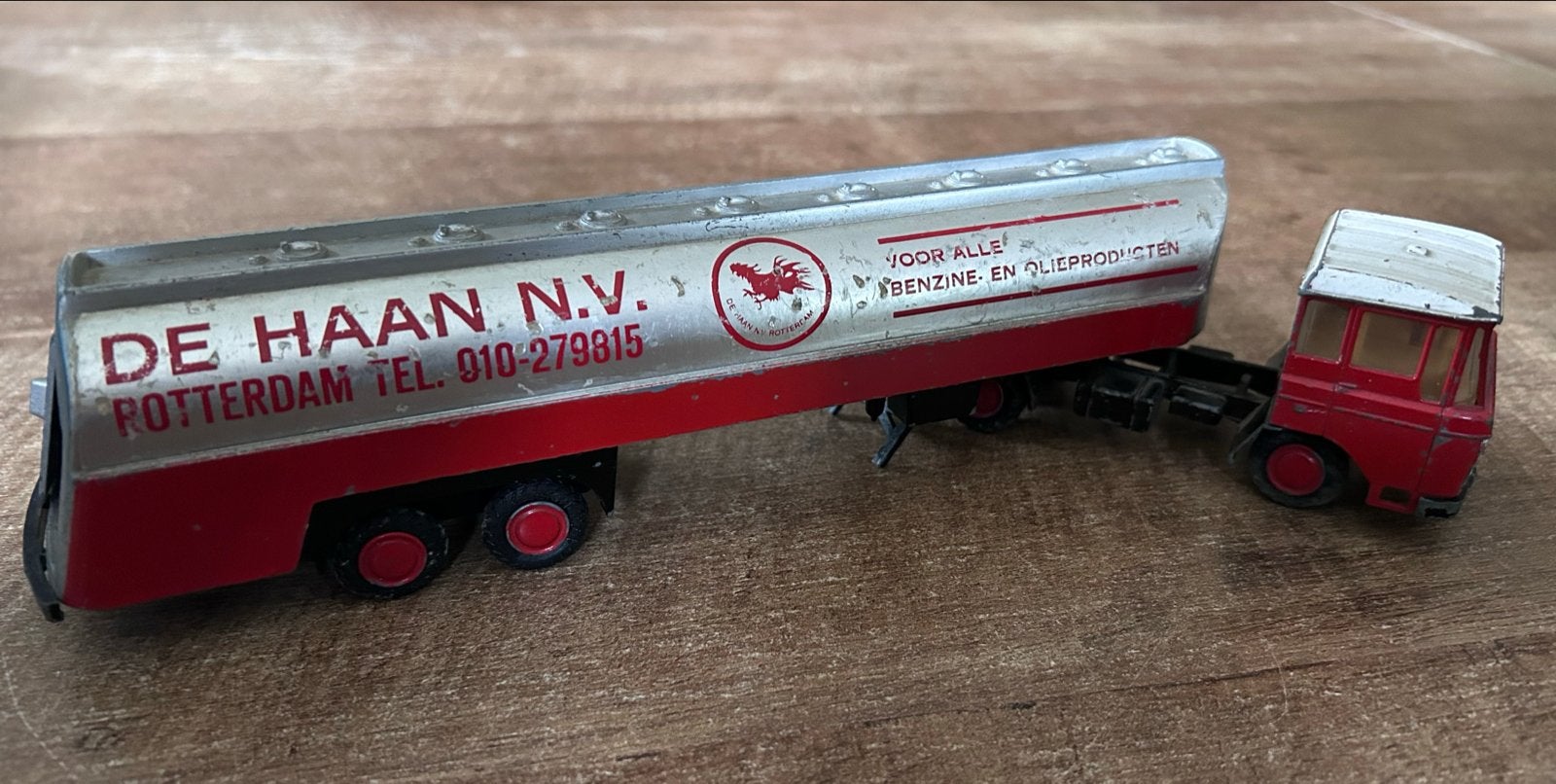 Lion Cars nr. 37 DAF Tankwagen 'De Haan N.V.' modelauto, Overige merken, Gebruikt, 1:32 tot 1:50, Ophalen of Verzenden