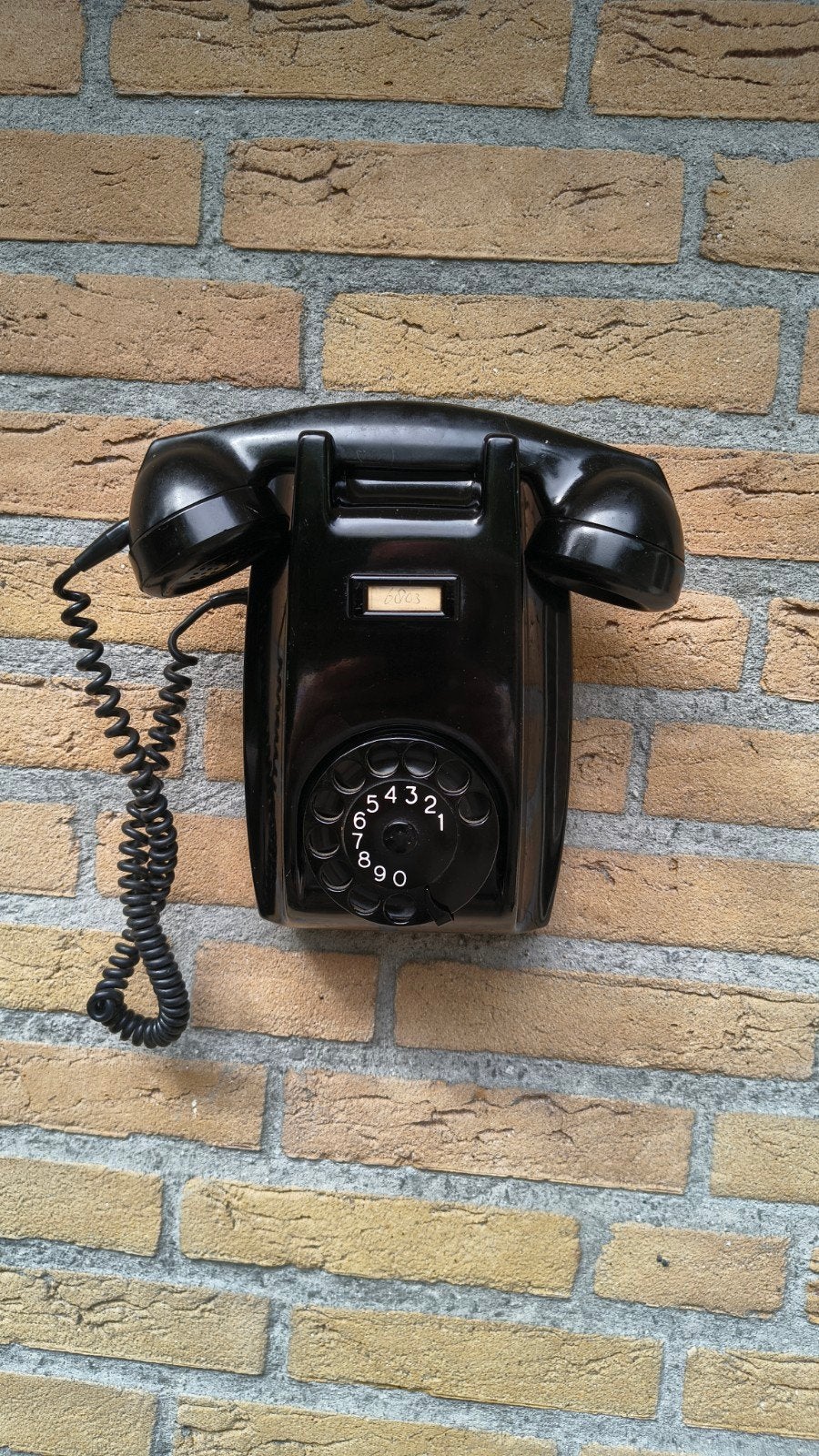 Bakelieten wandtelefoon PTT, Gebruikt, Met draaischijf, Ophalen of Verzenden, Nb